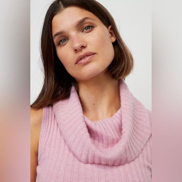 NWT Anthropologie Emerie 100% Cashmere Cowl Neck Sweater Tank - Picture 3 of 6